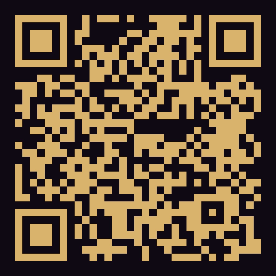 QR code linking to freekarmelo.net/events