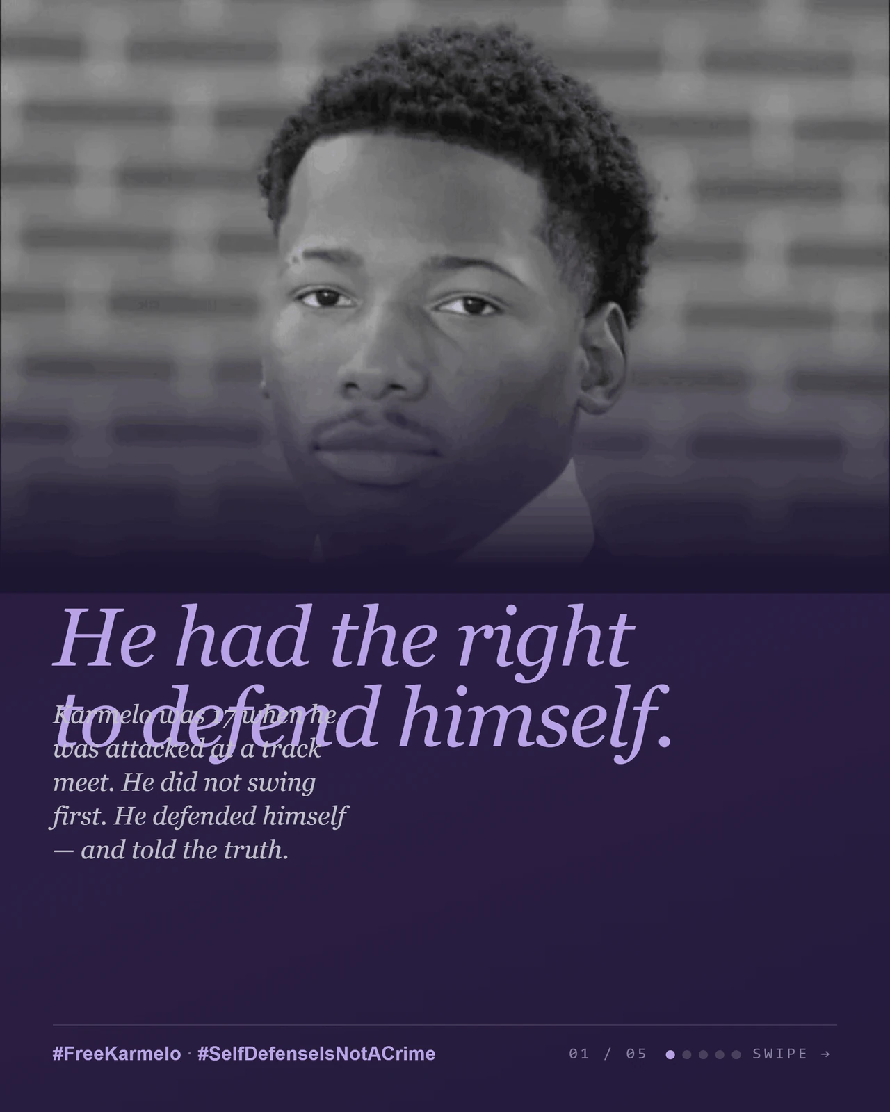 Free Karmelo — Carousel 1 · He Had The Right